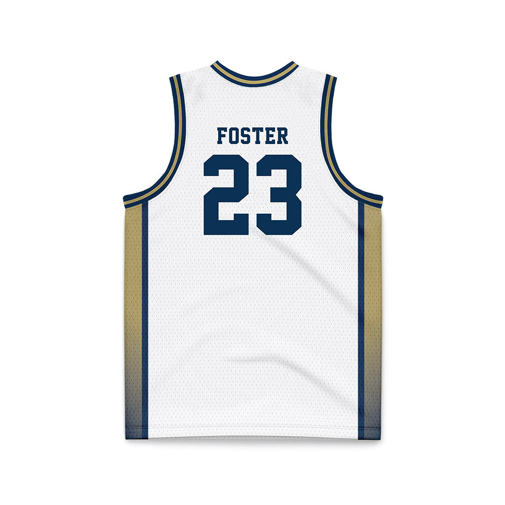 Georgia Tech - NCAA Women's Basketball : La'Nya Foster - White Basketball Jersey-1