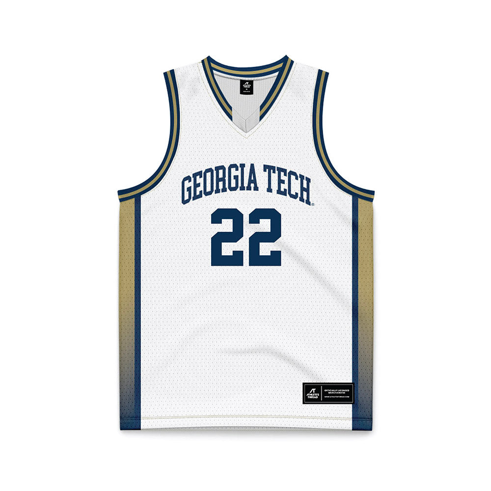Georgia Tech - NCAA Women's Basketball : Inés Noguero - White Basketball Jersey-0
