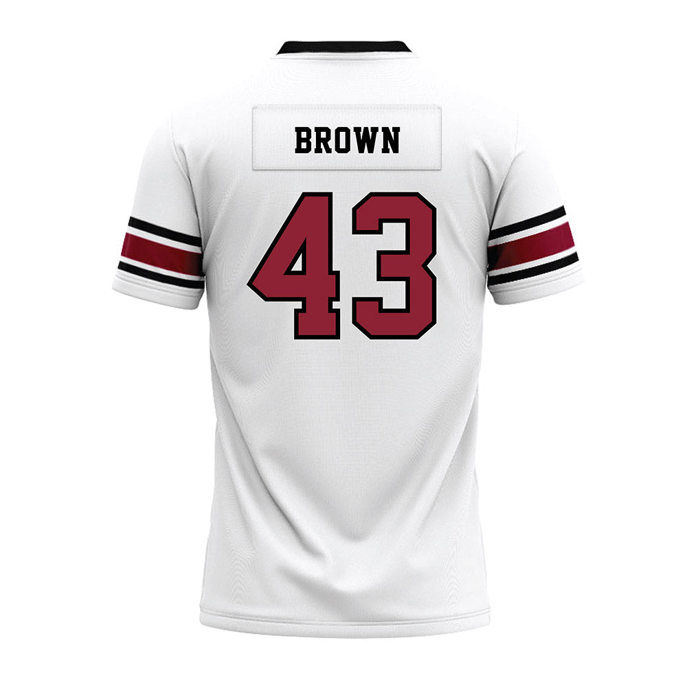 South Carolina - NCAA Football : Tony Brown - White Premium Football Jersey-1