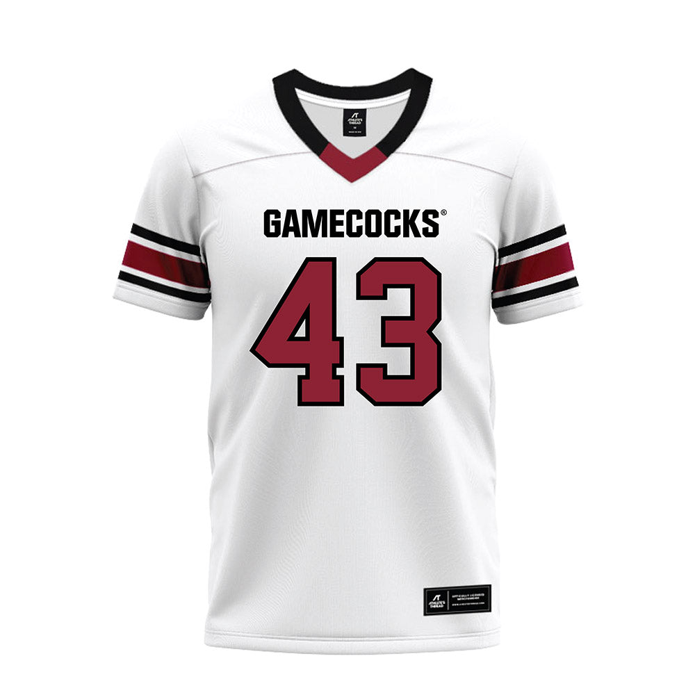 South Carolina - NCAA Football : Tony Brown - White Premium Football Jersey-0