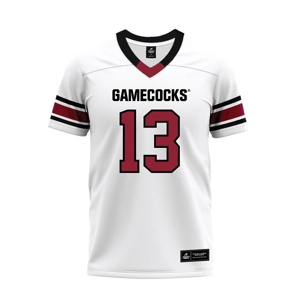 South Carolina - NCAA Football : Malik Clark - White Premium Football Jersey-0