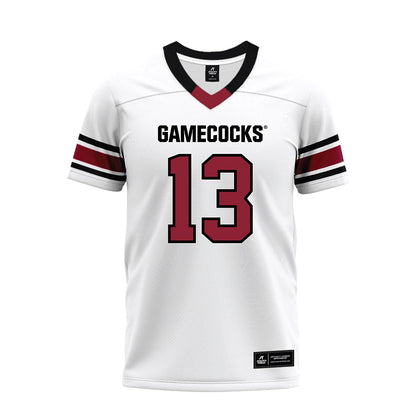 South Carolina - NCAA Football : Malik Clark - White Premium Football Jersey-0