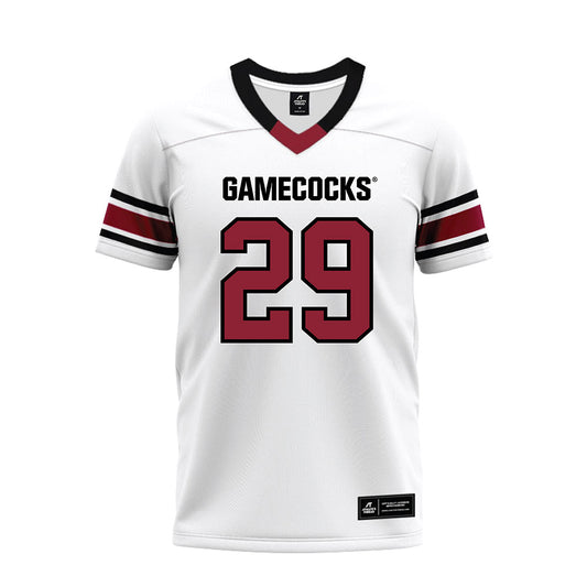 South Carolina - NCAA Football : Gunnar Yocum - White Premium Football Jersey-0