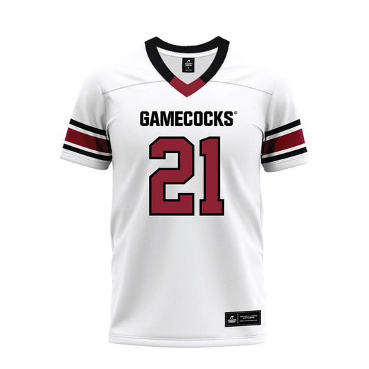 South Carolina - NCAA Football : Max Kelley - White Premium Football Jersey-0