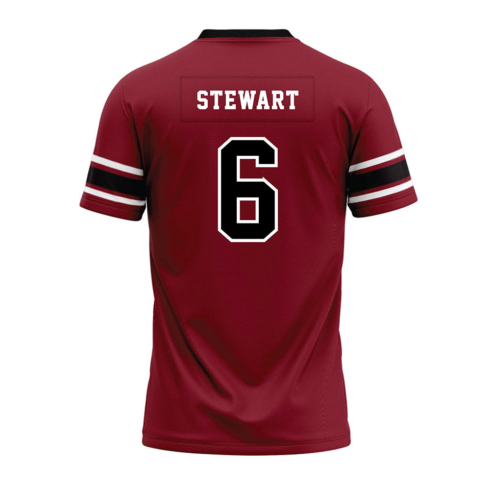 South Carolina - NCAA Football : Dylan Stewart - Garnet Premium Football Jersey-1