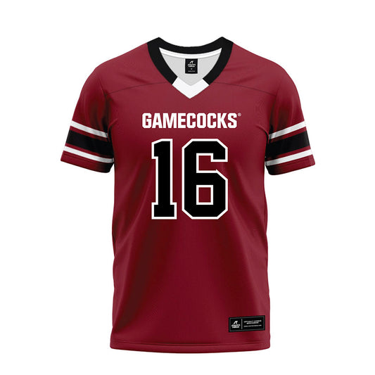 South Carolina - NCAA Football : LaNorris Sellers - Garnet Premium Football Jersey-0