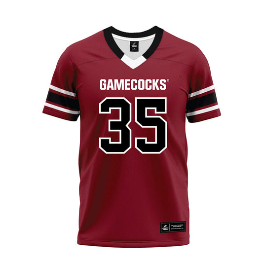 South Carolina - NCAA Football : Jackson Burger - Garnet Premium Football Jersey-0