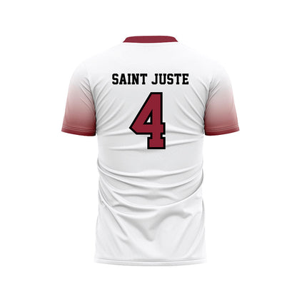 South Carolina - NCAA Men's Soccer : Junior Saint Juste - White Soccer Jersey-1
