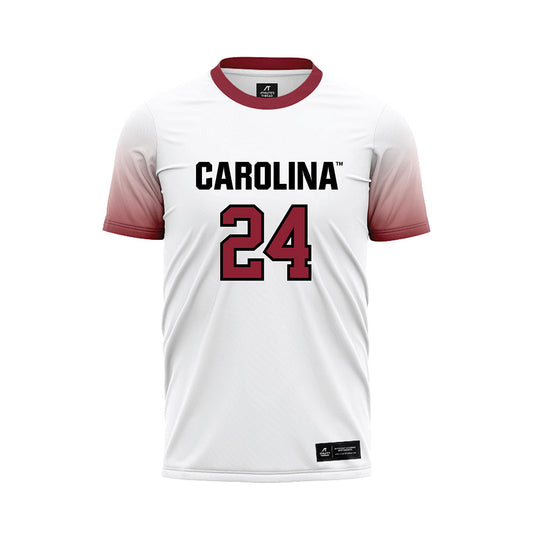 South Carolina - NCAA Men's Soccer : Jordan Cheetham - White Soccer Jersey-0