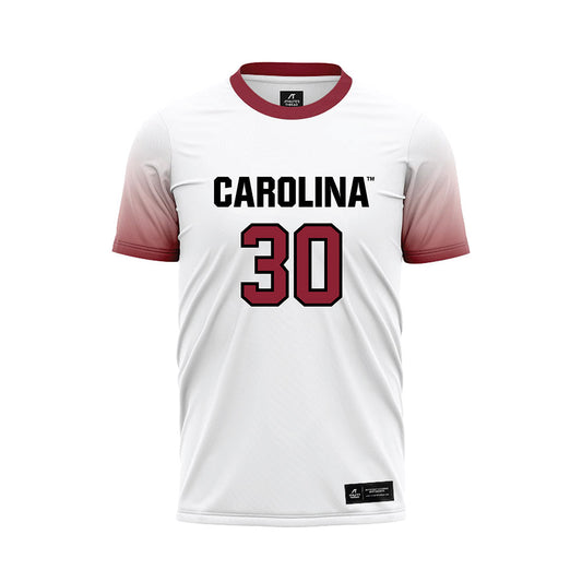 South Carolina - NCAA Men's Soccer : Gabriel Nickerson - White Soccer Jersey-0