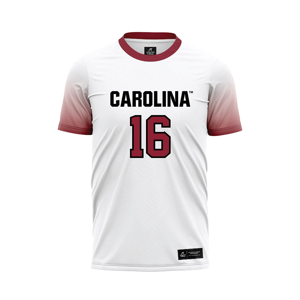South Carolina - NCAA Men's Soccer : Matthew DeJianne - White Soccer Jersey-0