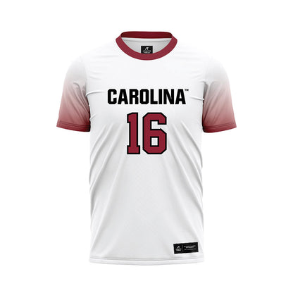 South Carolina - NCAA Men's Soccer : Matthew DeJianne - White Soccer Jersey-0
