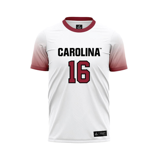 South Carolina - NCAA Men's Soccer : Matthew DeJianne - White Soccer Jersey-0
