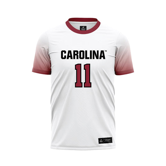 South Carolina - NCAA Men's Soccer : Loic Sany Kong - White Soccer Jersey-0