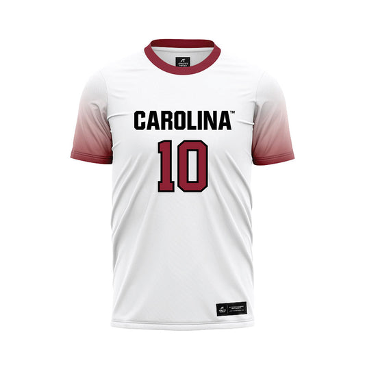 South Carolina - NCAA Men's Soccer : Ethan Ballek - White Soccer Jersey-0