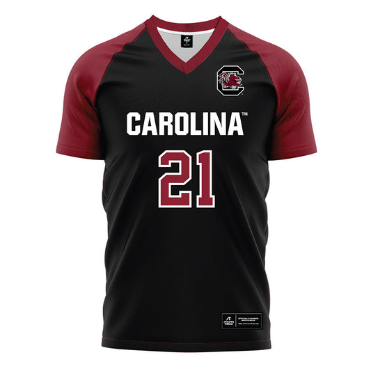 South Carolina - NCAA Men's Soccer : Kieran Karp - Black Soccer Jersey-0