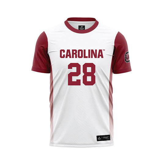 South Carolina - NCAA Women's Soccer : Emilie Castagna - White Soccer Jersey-0