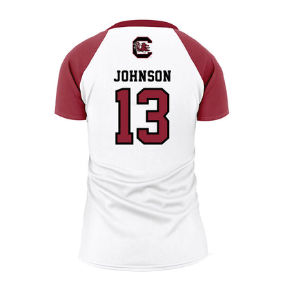 South Carolina - NCAA Women's Volleyball : Alayna Johnson - White Volleyball Jersey-1