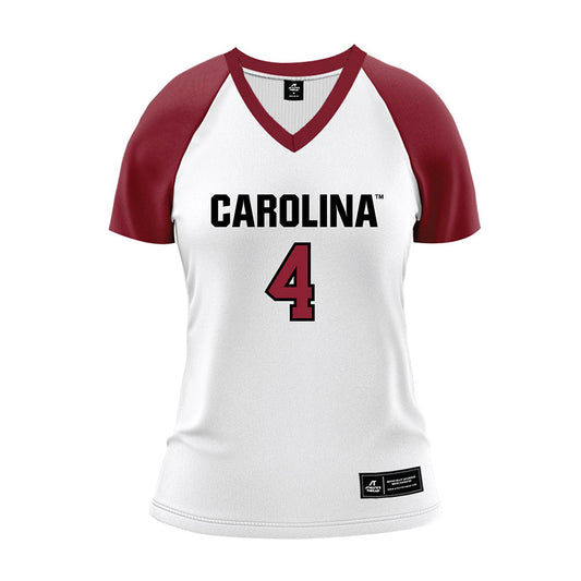 South Carolina - NCAA Women's Volleyball : laiya ebo - White Volleyball Jersey-0