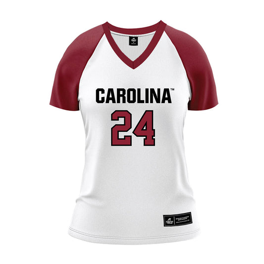 South Carolina - NCAA Women's Volleyball : Kimmie Thompson - White Volleyball Jersey-0