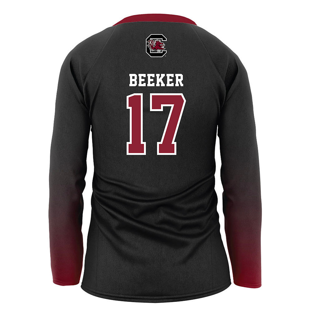 South Carolina - NCAA Women's Volleyball : Emily Beeker - Black Volleyball Jersey-1