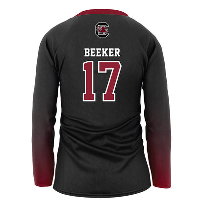 South Carolina - NCAA Women's Volleyball : Emily Beeker - Black Volleyball Jersey-1