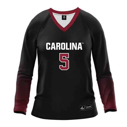 South Carolina - NCAA Women's Volleyball : Sydney Davis - Black Volleyball Jersey-0