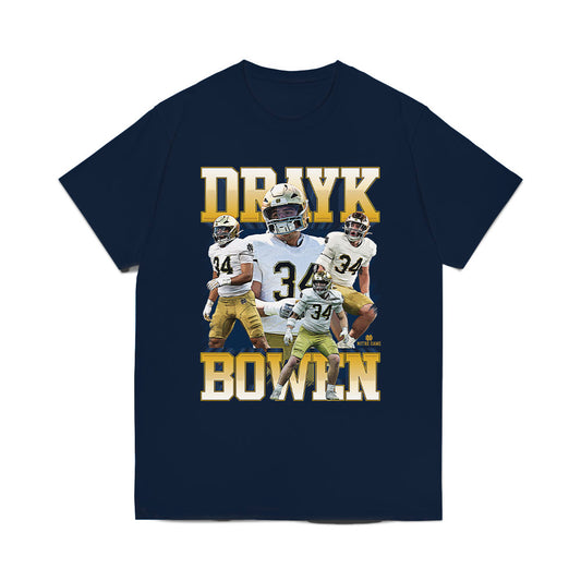 Notre Dame - NCAA Football : Drayk Bowen - Collage Comfort Colors T-Shirt-0