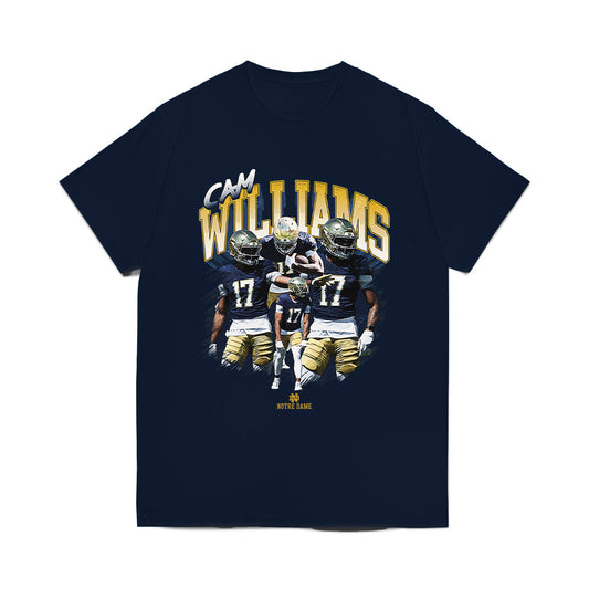 Notre Dame - NCAA Football : Cam Williams - Collage Comfort Colors T-Shirt-0
