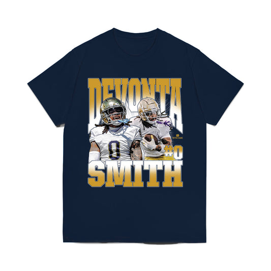 Notre Dame - NCAA Football : DeVonta Smith - Collage Comfort Colors T-Shirt-0