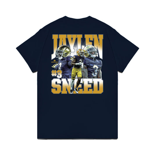 Notre Dame - NCAA Football : Jaylen Sneed - Collage Comfort Colors T-Shirt-0