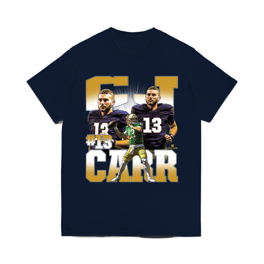 Notre Dame - NCAA Football : CJ Carr - Collage Comfort Colors T-Shirt-0