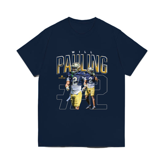 Notre Dame - NCAA Football : William Pauling - Collage Comfort Colors T-Shirt-0