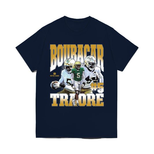 Notre Dame - NCAA Football : Boubacar Traore - Collage Comfort Colors T-Shirt-0