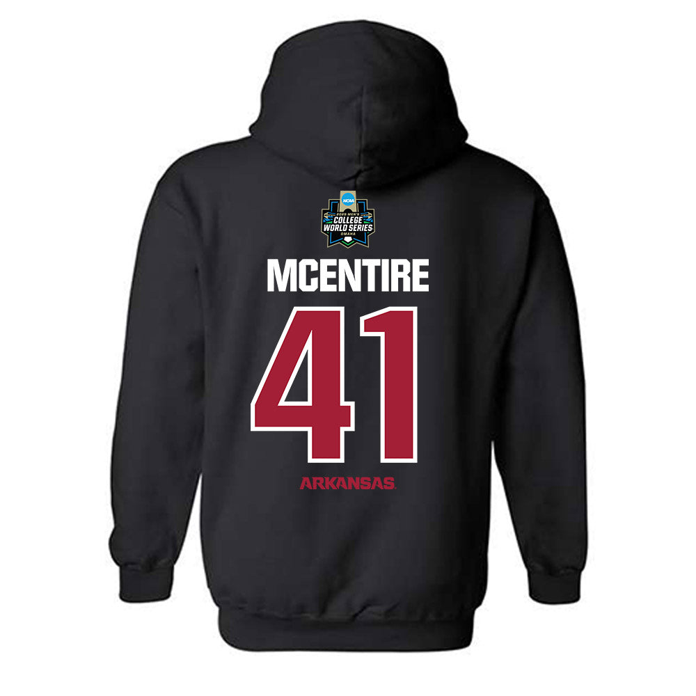 Arkansas - NCAA Baseball : Will McEntire - NCAA® World Series Classic Shersey Hooded Sweatshirt-1