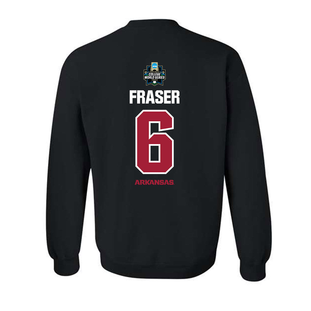 Arkansas - NCAA Baseball : Gabe Fraser - NCAA® World Series Classic Shersey Crewneck Sweatshirt-1