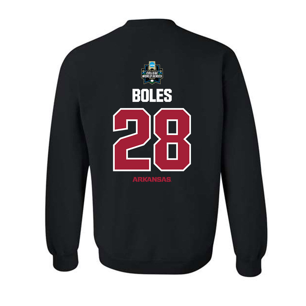 Arkansas - NCAA Baseball : Carson Boles - NCAA® World Series Classic Shersey Crewneck Sweatshirt-1