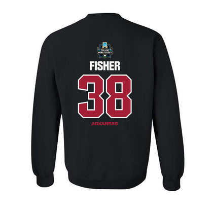 Arkansas - NCAA Baseball : Colin Fisher - NCAA® World Series Classic Shersey Crewneck Sweatshirt-1
