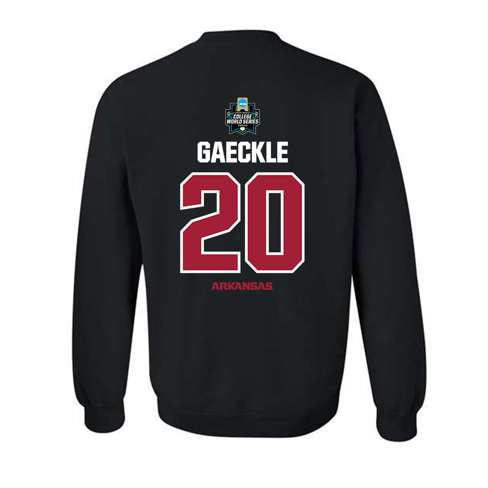 Arkansas - NCAA Baseball : Gabe Gaeckle - NCAA® World Series Classic Shersey Crewneck Sweatshirt-1