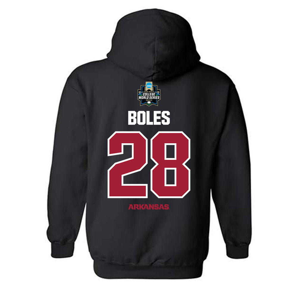 Arkansas - NCAA Baseball : Carson Boles - NCAA® World Series Classic Shersey Hooded Sweatshirt-1