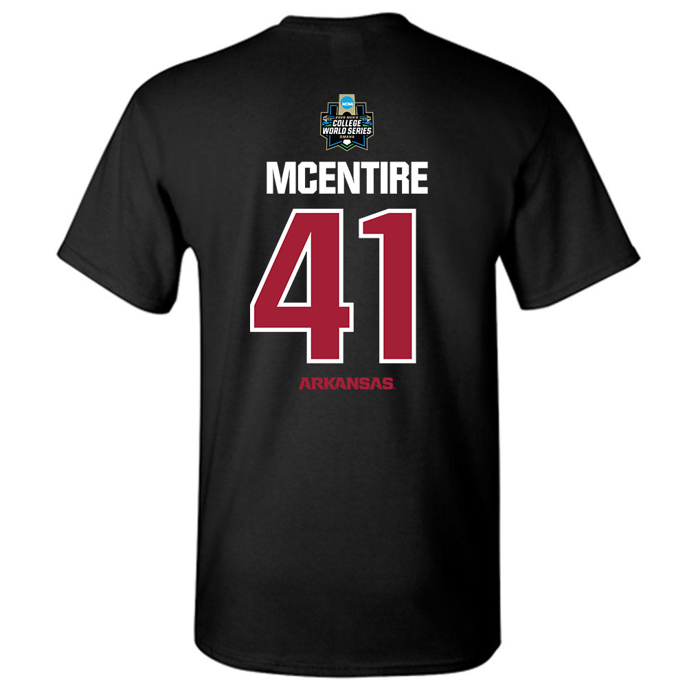 Arkansas - NCAA Baseball : Will McEntire - NCAA® World Series Classic Shersey T-Shirt-1