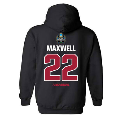 Arkansas - NCAA Baseball : Logan Maxwell - NCAA® World Series Classic Shersey Hooded Sweatshirt-1