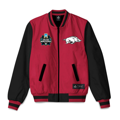 Arkansas - NCAA Baseball : Colin Fisher - Bomber Jacket-0