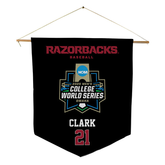 Arkansas - NCAA Baseball : Brenton Clark - NCAA® World Series Pennant - 18" x 21"-0