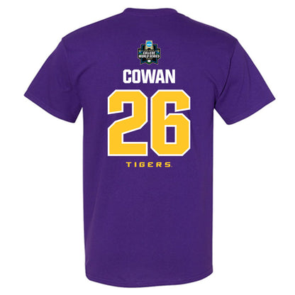 LSU - NCAA Baseball : Zac Cowan - NCAA® World Series Classic Shersey T-Shirt-1