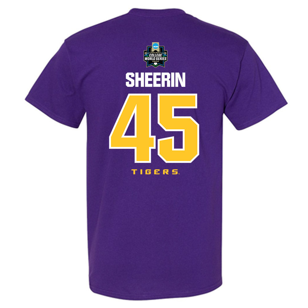 LSU - NCAA Baseball : Deven Sheerin - NCAA® World Series Classic Shersey T-Shirt-1