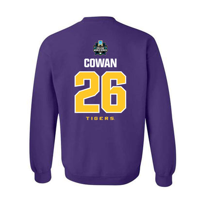 LSU - NCAA Baseball : Zac Cowan - NCAA® World Series Classic Shersey Crewneck Sweatshirt-1