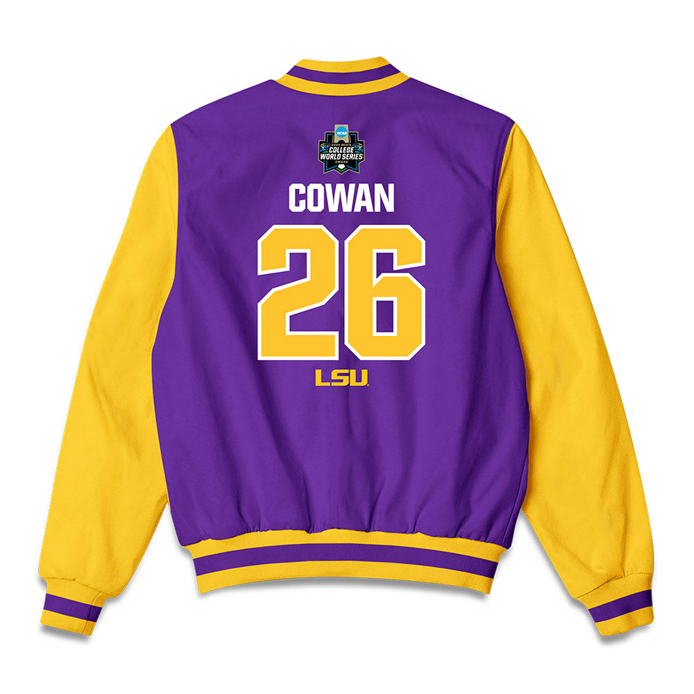 LSU - NCAA Baseball : Zac Cowan - Bomber Jacket-1
