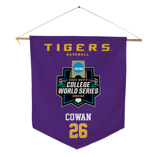 LSU - NCAA Baseball : Zac Cowan - NCAA® World Series Pennant - 18" x 21"-0