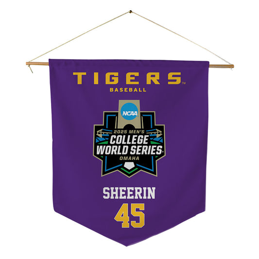 LSU - NCAA Baseball : Deven Sheerin - NCAA® World Series Pennant - 18" x 21"-0